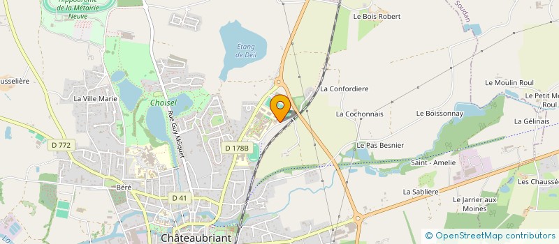 localisation de l'entreprise L'ASSOCIATION POUR LA PROMOTION DES SORTIES PEDAGOGIQUES LENOIR  CHATEAUBRIANT