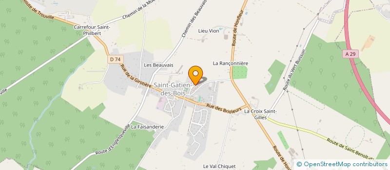 localisation de l'entreprise L'ASSOCIATION POUR LE DEVELOPPEMENT ET LA SAUVEGARDE DU PATRIMOINE DE BONNEVILLE LA LOUVET  BONNEVILLE-LA-LOUVET