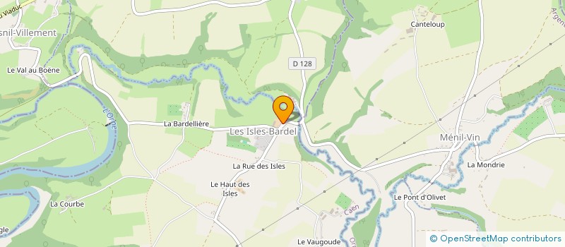 localisation de l'entreprise L'ASSOCIATION POUR LE DEVELOPPEMENT ET LA SAUVEGARDE DU PATRIMOINE DES ISLES BARDEL  LES ISLES-BARDEL