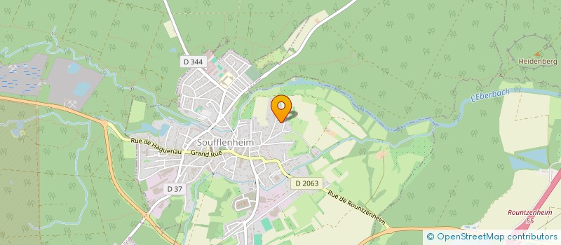 localisation de l'entreprise L'ASSOCIATION POUR LES FAMILLES, D'INITIATIVES CULTURELLES, EXTRASCOLAIRES ET DE LOISIRS à SOUFFLENHEIM