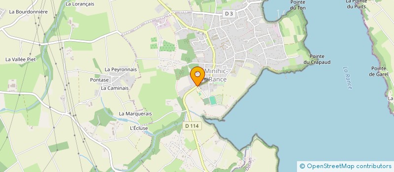 localisation de l'entreprise L'ASSOCIATION POUR LES P'TITS LOUPS  LE MINIHIC-SUR-RANCE