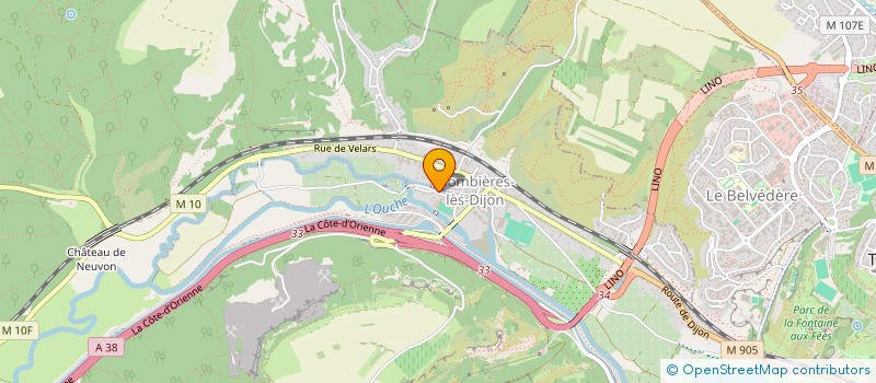 localisation de l'entreprise L'ASSOCIATION SPORTIVE DE LA DREAM TEAM  DIJON