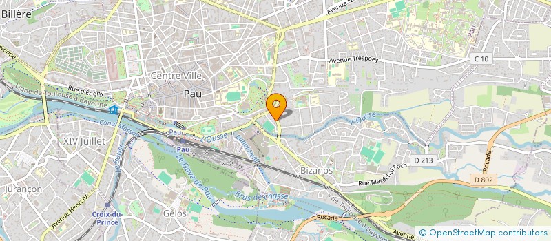 localisation de l'entreprise L'ASSOS BEARNAISE à PAU
