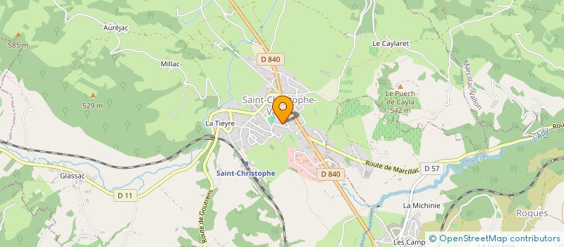 localisation de l'entreprise L'ASSOS EN VRAC  SALLES-LA-SOURCE