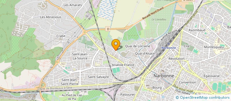 localisation de l'entreprise L'ASTATION  NARBONNE