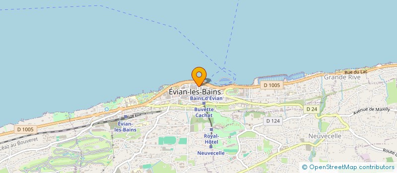 localisation de l'entreprise L'ASTER 372 à EVIAN-LES-BAINS