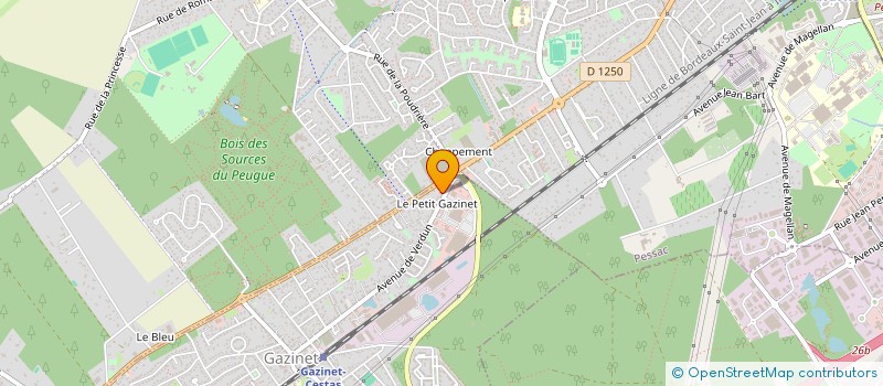localisation de l'entreprise L'ASTRAGALE 33 à CESTAS