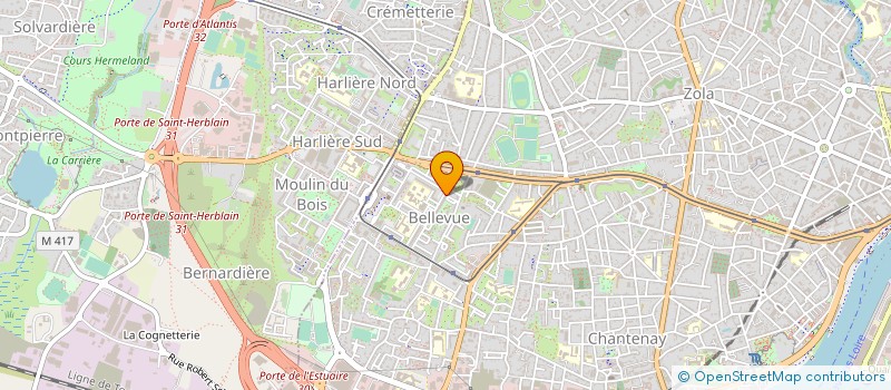 localisation de l'entreprise L'ASTRAGALE à NANTES