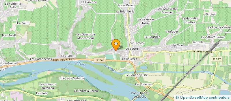 localisation de l'entreprise L'ASTRAGALE à VOUVRAY