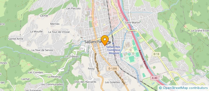 localisation de l'entreprise L ASTRAGALE à SALLANCHES