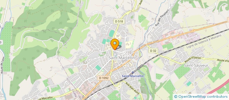 localisation de l'entreprise L'ASTRAGALE  SAINT-MARCELLIN