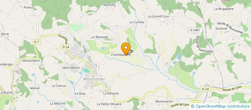 localisation de l'entreprise L'ASTRAGALE  MONTROTTIER