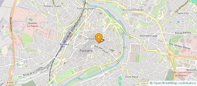 localisation de l'entreprise L'ASTRE EN MOI à POITIERS