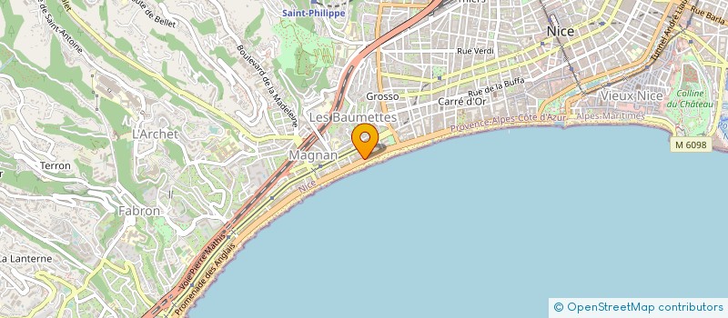 localisation de l'entreprise L'ASTRELLA CTIM à NICE