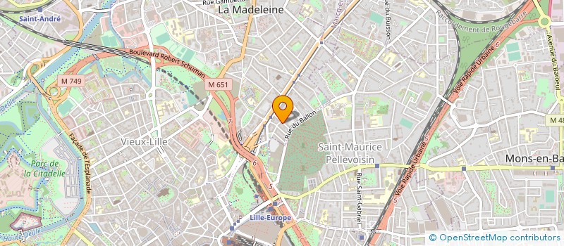 localisation de l'entreprise L ASTROLAB à LA MADELEINE