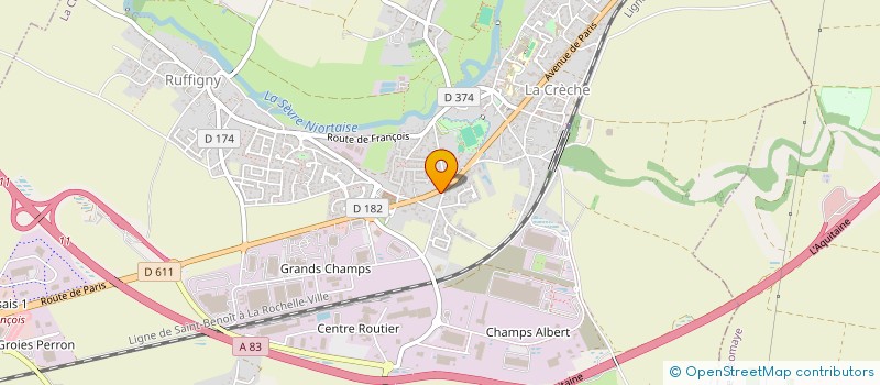 localisation de l'entreprise L'ASTROLABE  LA CRECHE