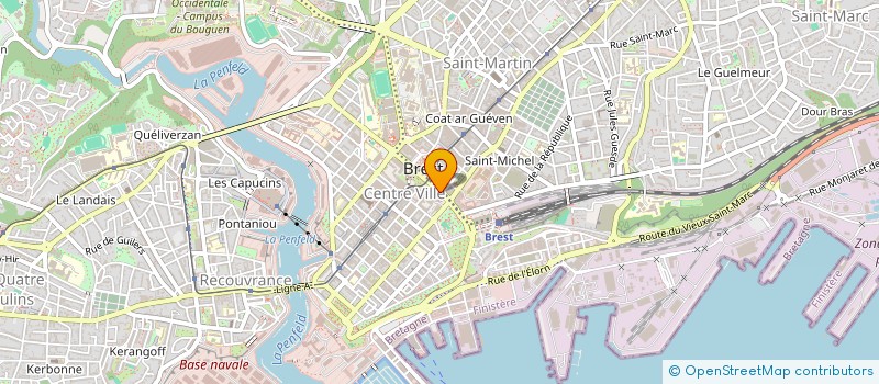 localisation de l'entreprise L'ASTROLABE à BREST