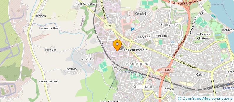 localisation de l'entreprise L'ASTRONOME à LORIENT