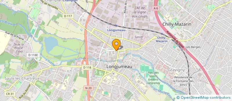 localisation de l'entreprise L'ASTRONOTUS  LONGJUMEAU