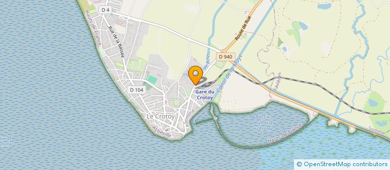 localisation de l'entreprise L'ATALANTE à LE CROTOY