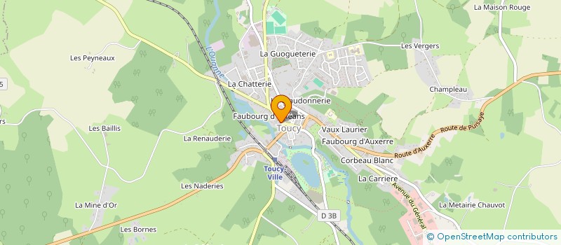 localisation de l'entreprise L'ATARAXIE à TOUCY