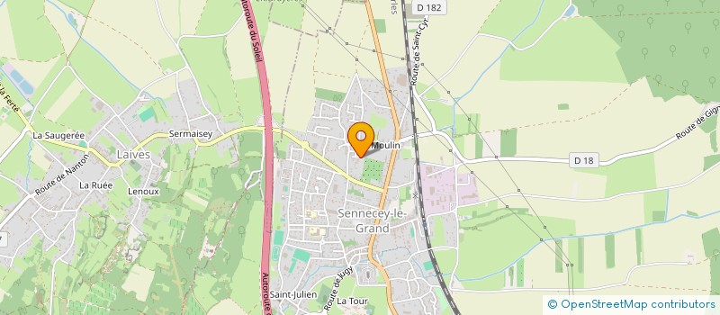 localisation de l'entreprise L'ATARAXIE  LAIVES