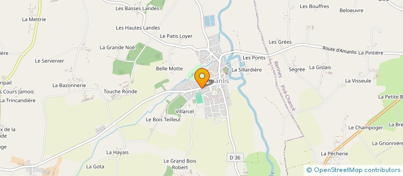 localisation de l'entreprise L'ATELIER 10  AMANLIS