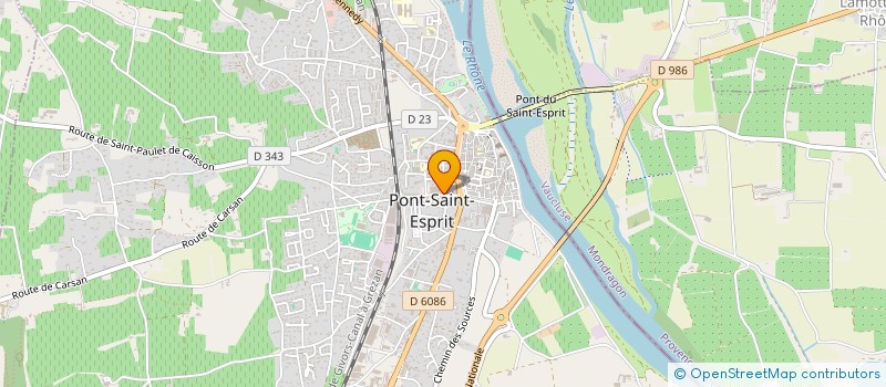 localisation de l'entreprise L'ATELIER 11  PONT-SAINT-ESPRIT