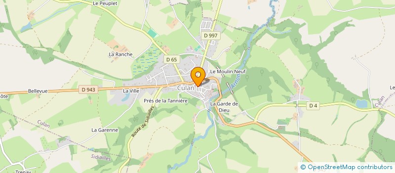 localisation de l'entreprise L'ATELIER 2  CULAN