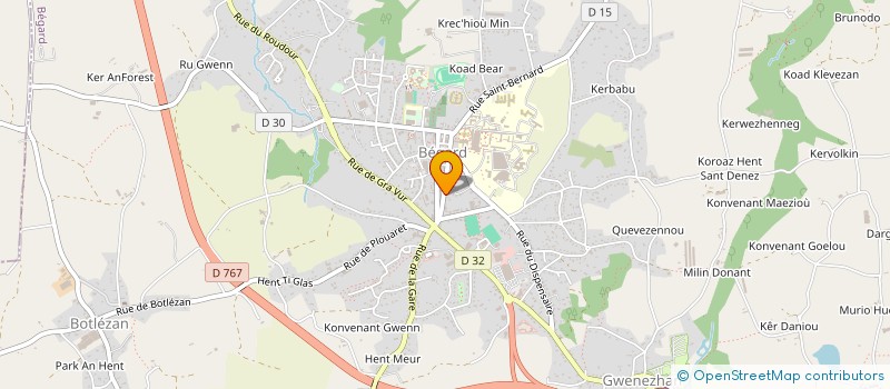 localisation de l'entreprise L'ATELIER 21  BEGARD