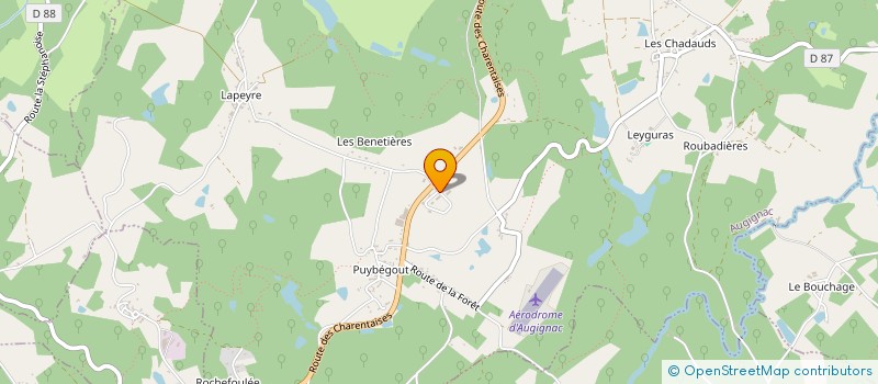 localisation de l'entreprise L'ATELIER 2C  AUGIGNAC