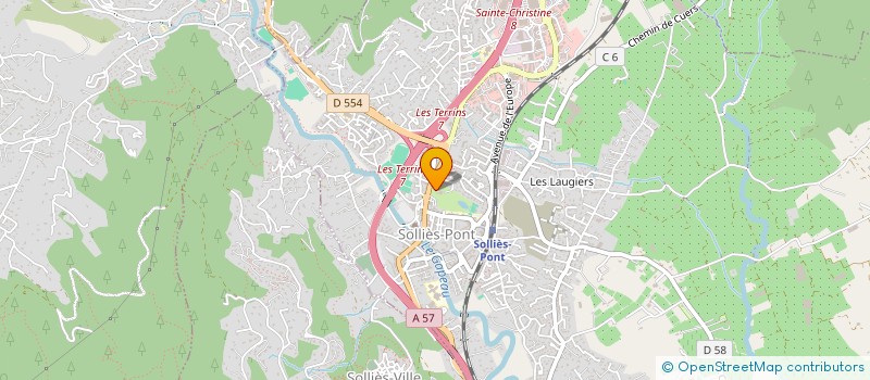 localisation de l'entreprise L'ATELIER à SOLLIES-PONT