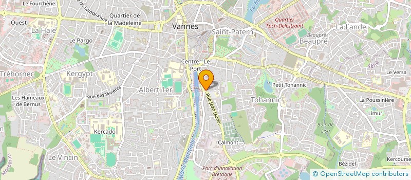 localisation de l'entreprise L ATELIER à VANNES