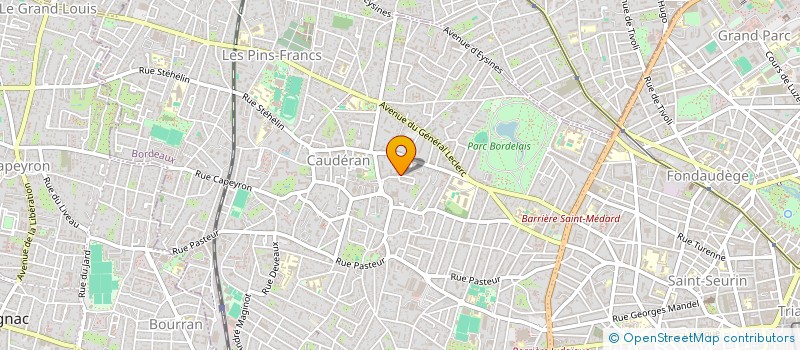 localisation de l'entreprise L'ATELIER à BORDEAUX