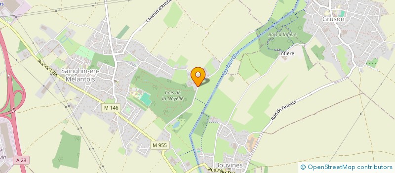 localisation de l'entreprise L'ATELIER  SAINGHIN-EN-MELANTOIS