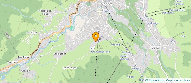 localisation de l'entreprise L'ATELIER  MEGEVE