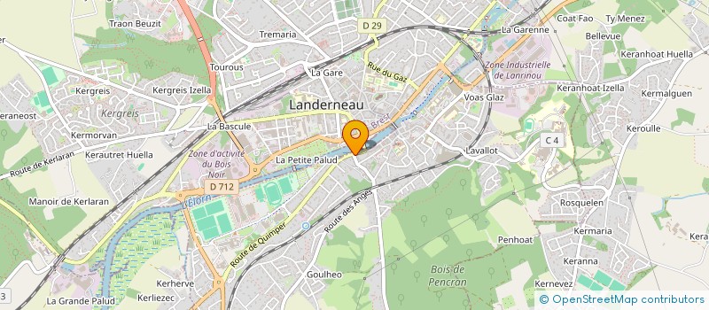 localisation de l'entreprise L'ATELIER à LANDERNEAU