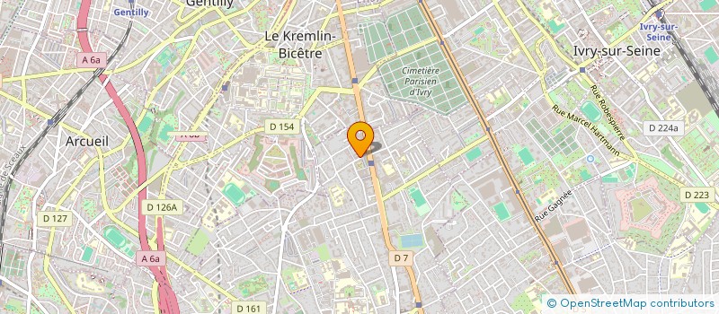 localisation de l'entreprise L'ATELIER  VILLEJUIF