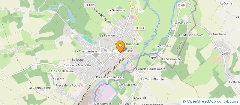 localisation de l'entreprise L'ATELIER  BESSE-SUR-BRAYE