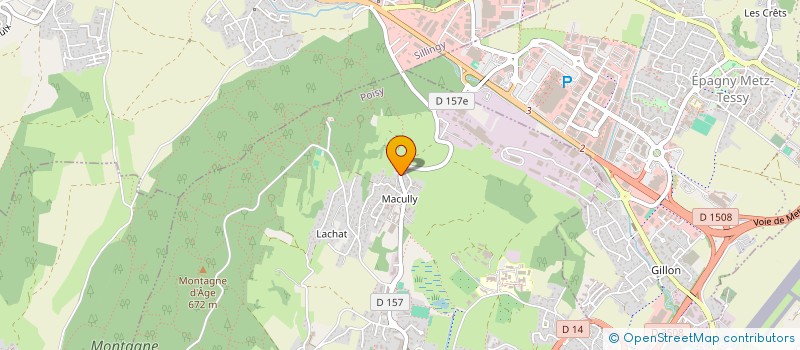 localisation de l'entreprise L'ATELIER  POISY