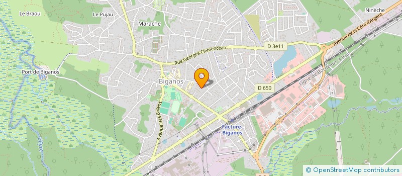 localisation de l'entreprise L'ATELIER  BIGANOS