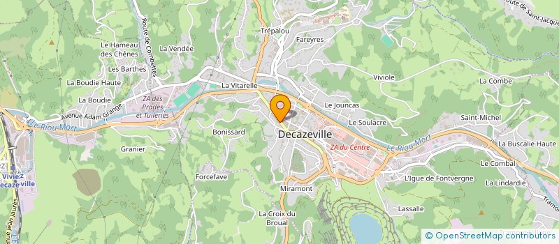localisation de l'entreprise L'ATELIER  DECAZEVILLE