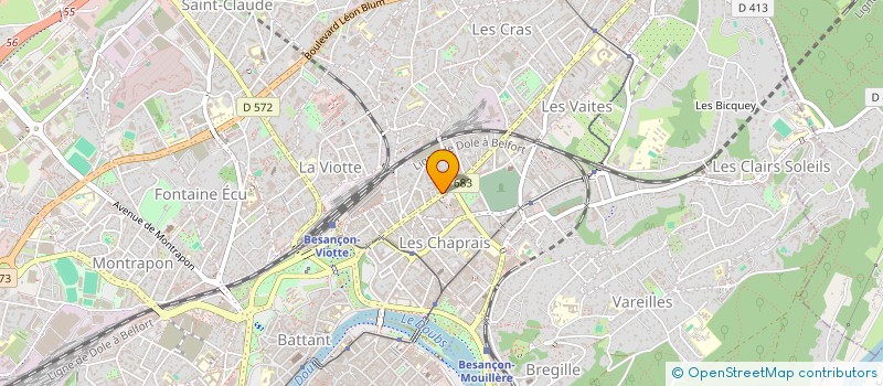 localisation de l'entreprise L'ATELIER à BESANCON