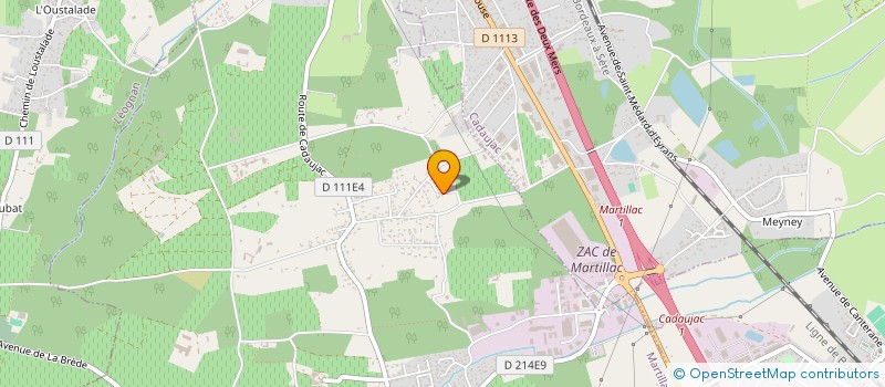 localisation de l'entreprise L'ATELIER  MARTILLAC