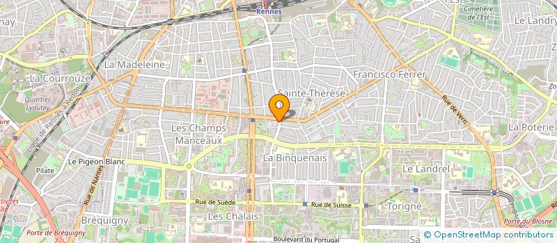 localisation de l'entreprise L ATELIER 5 à RENNES