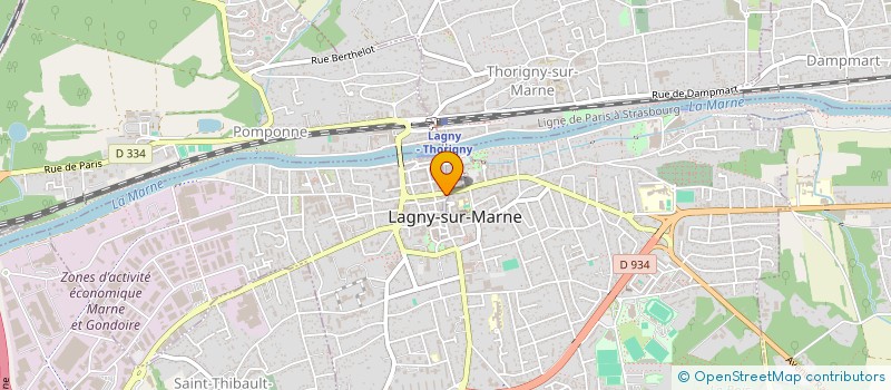 localisation de l'entreprise L'ATELIER à THORIGNY-SUR-MARNE