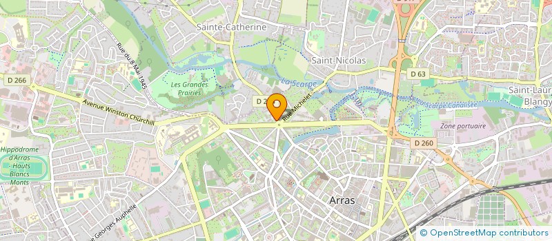 localisation de l'entreprise L'ATELIER à ARRAS
