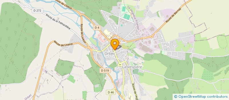 localisation de l'entreprise L'ATELIER à ORBEC