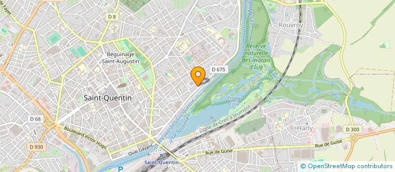 localisation de l'entreprise L'ATELIER à SAINT-QUENTIN