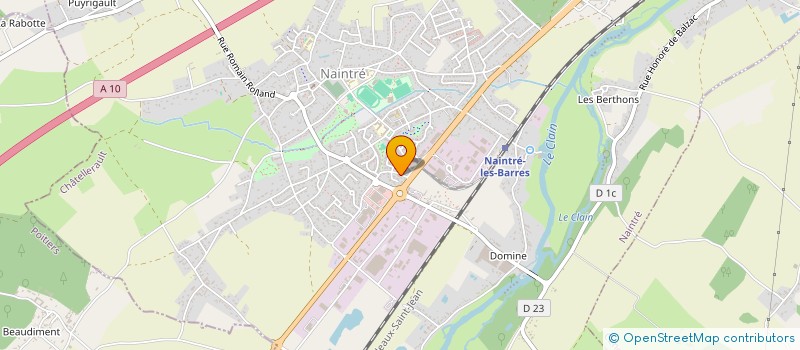 localisation de l'entreprise L'ATELIER  NAINTRE